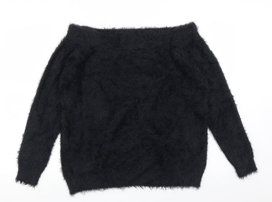 Womens UK Size 16 Brave Soul Black Pullover Jumper
