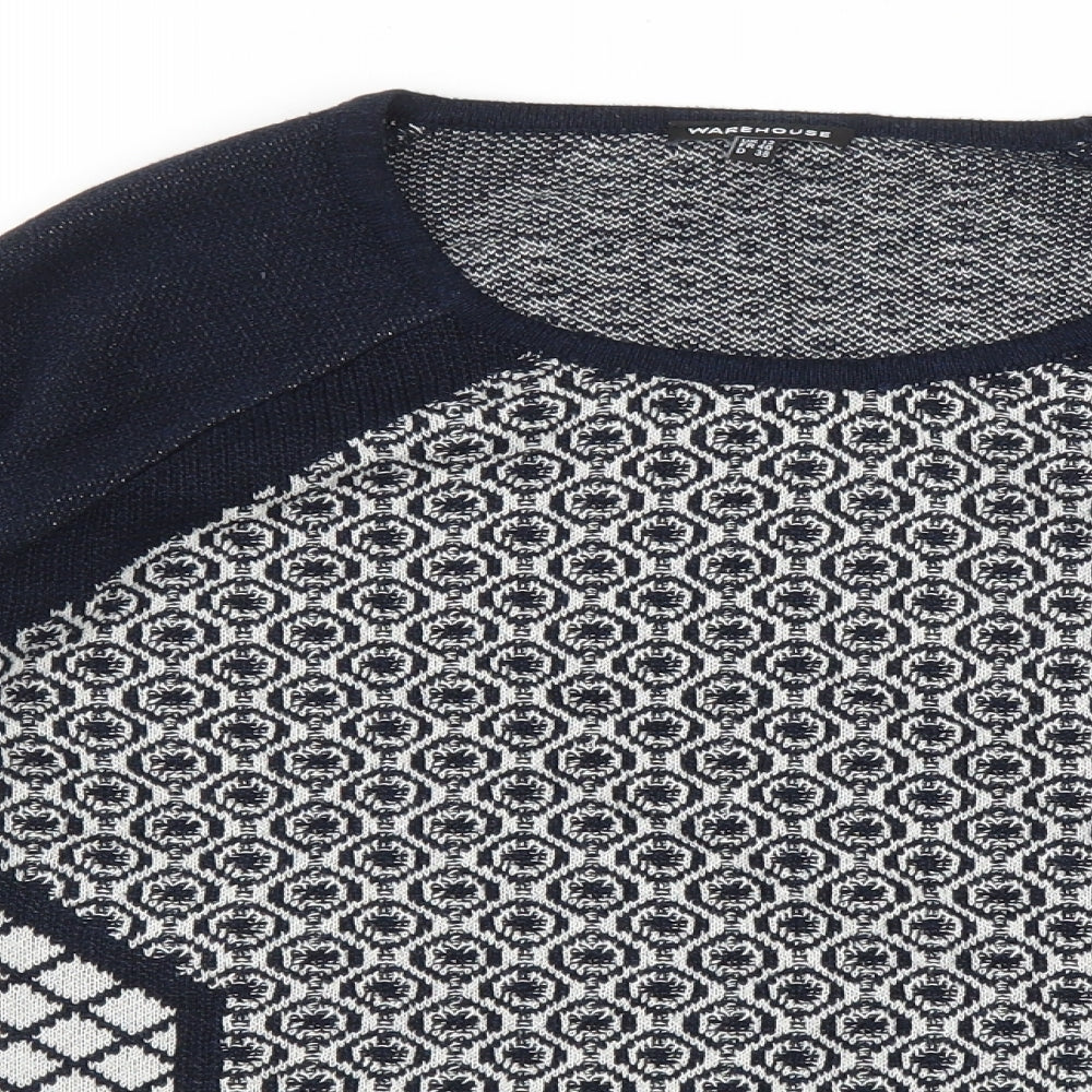 Womens UK Size 12 Warehouse Multicoloured Pullover Jumper