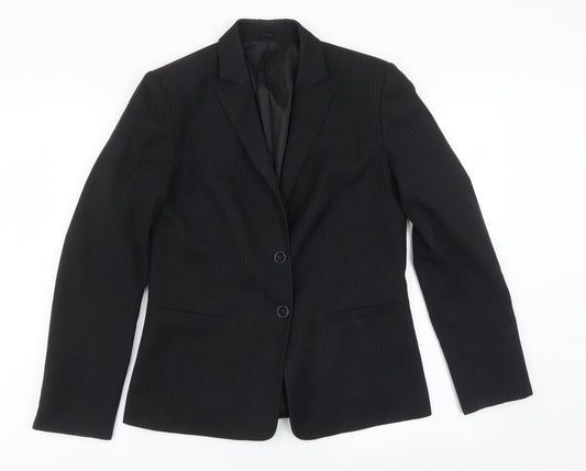 Womens UK Size 6 Preworn Regular Black Sport Coat