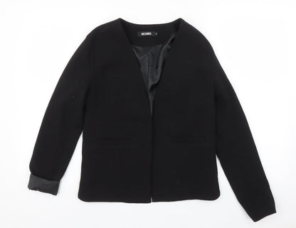Missguided Womens Black   Jacket Sport Coat Size 8