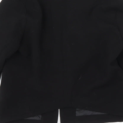 Missguided Womens Black   Jacket Sport Coat Size 8