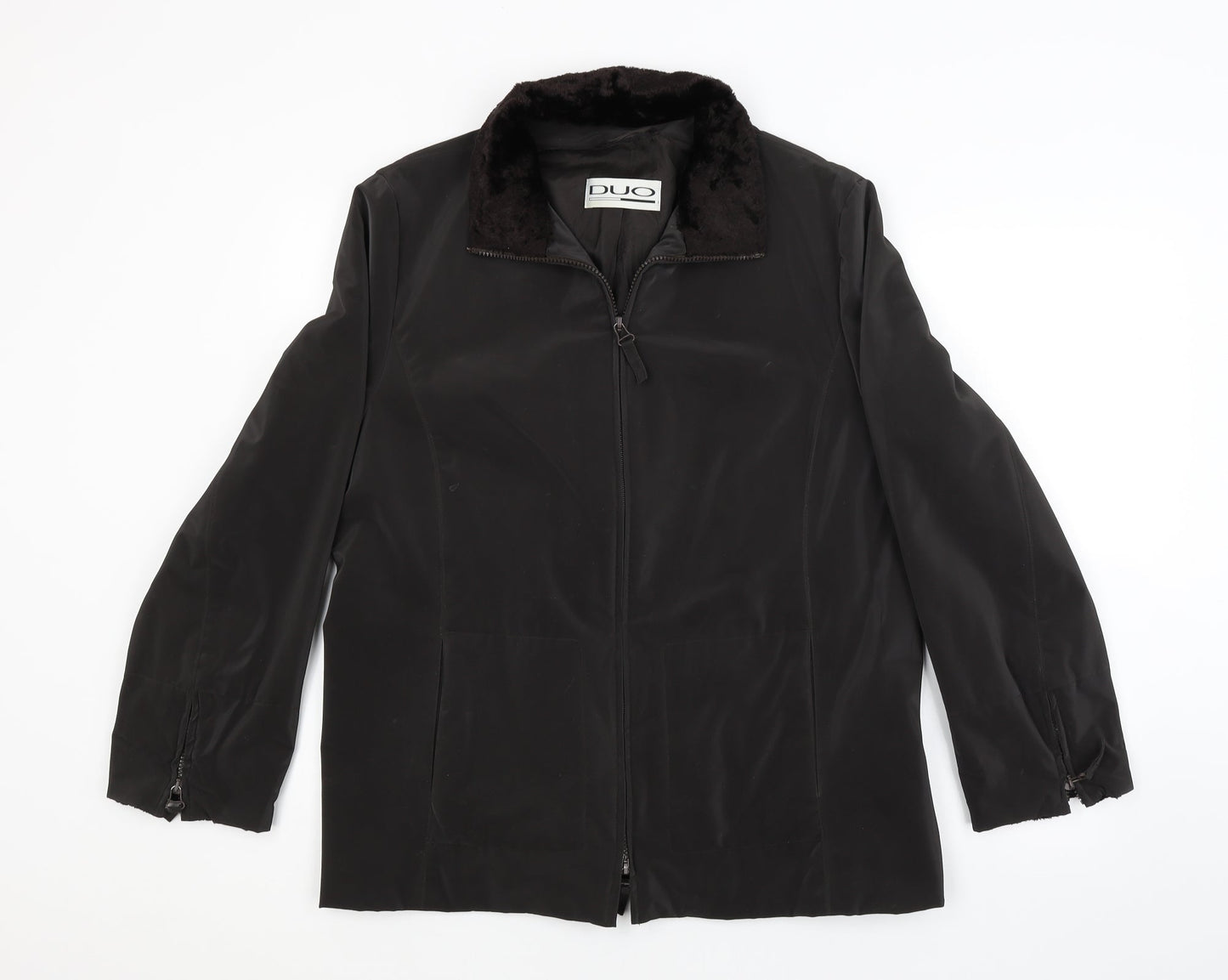 DUO Womens Brown   Jacket  Size 14