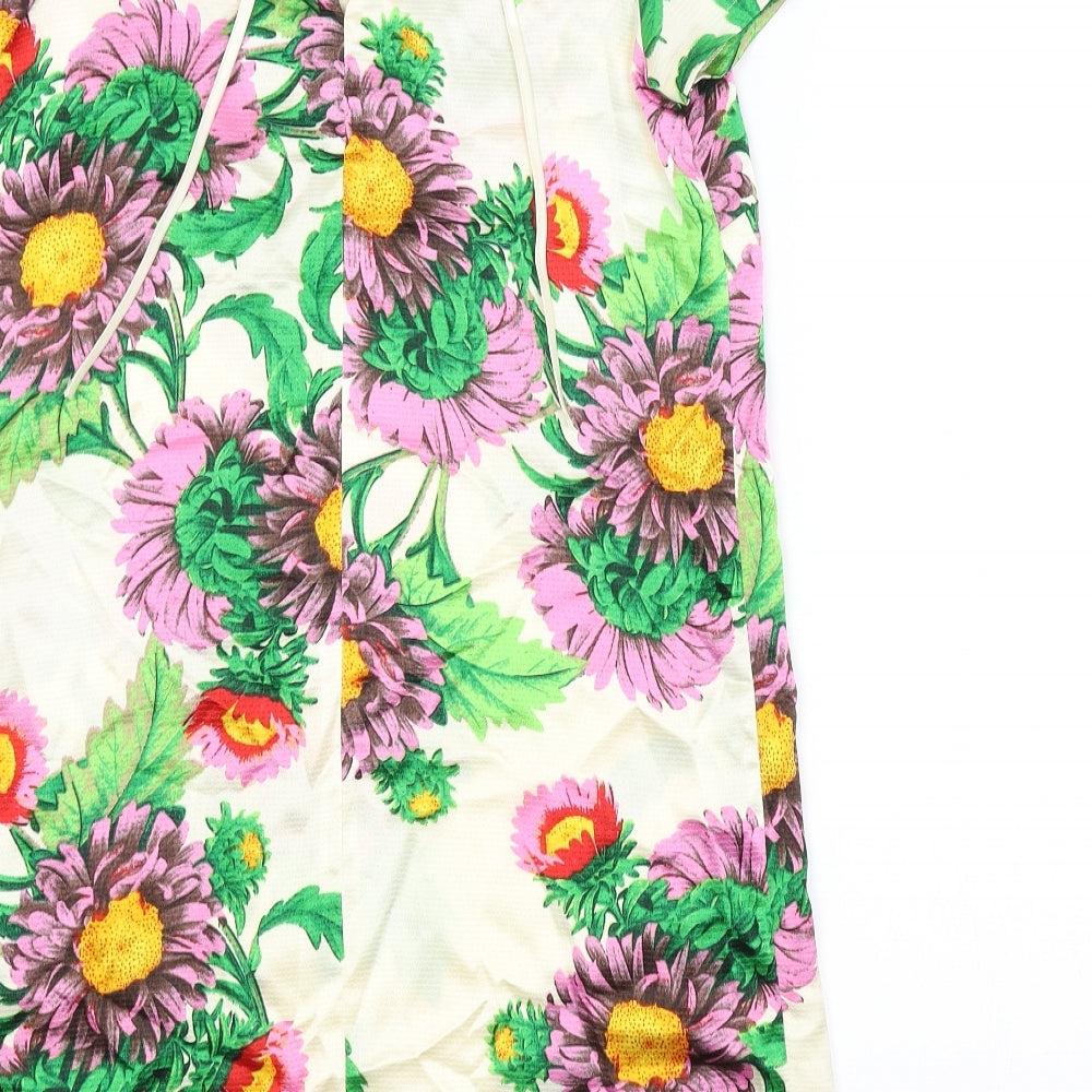 Atmosphere Womens Beige Floral  Pencil Dress  Size 12