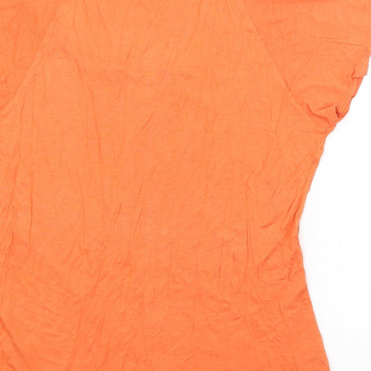 Womens UK Size  Preworn Orange Basic Blouse