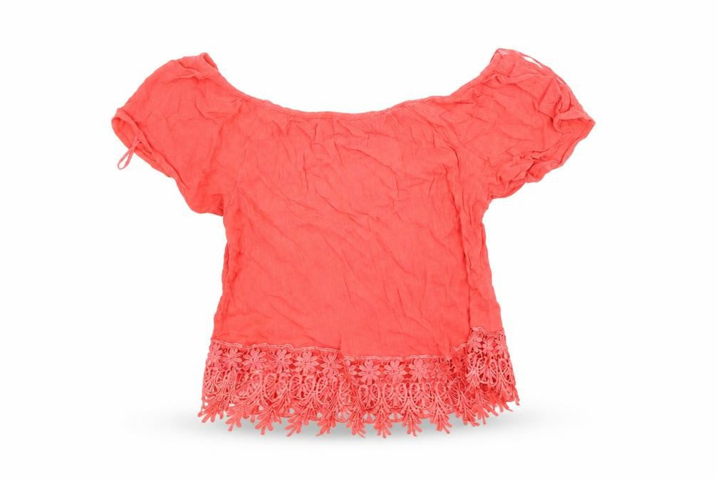 Womens UK Size 8 Select Red Cropped Blouse