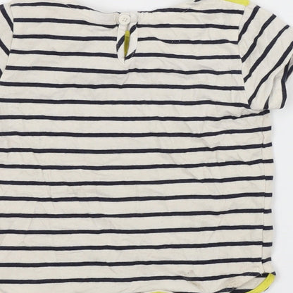 JUNIOR J Girls Multicoloured Striped  Basic T-Shirt Size 2-3 Years