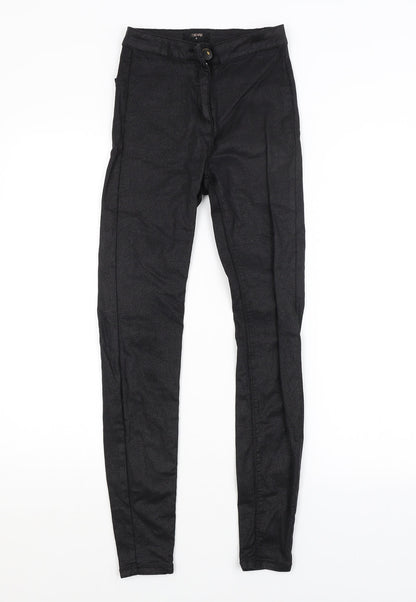 .DENIM Womens Black   Trousers  Size 8 L27 in