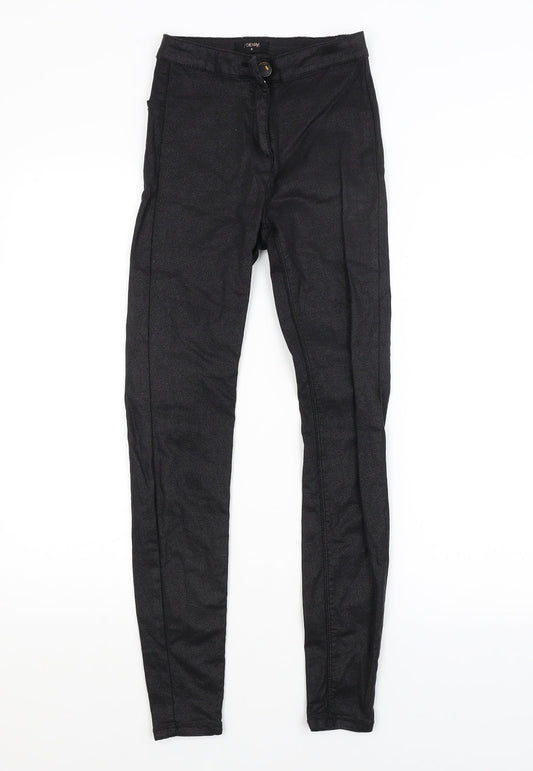 .DENIM Womens Black   Trousers  Size 8 L27 in