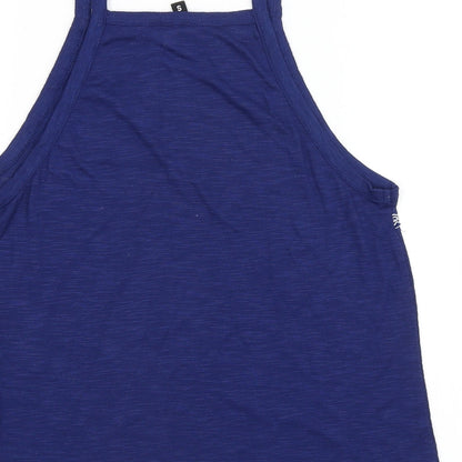 Womens UK Size S H&M Blue Basic Tank