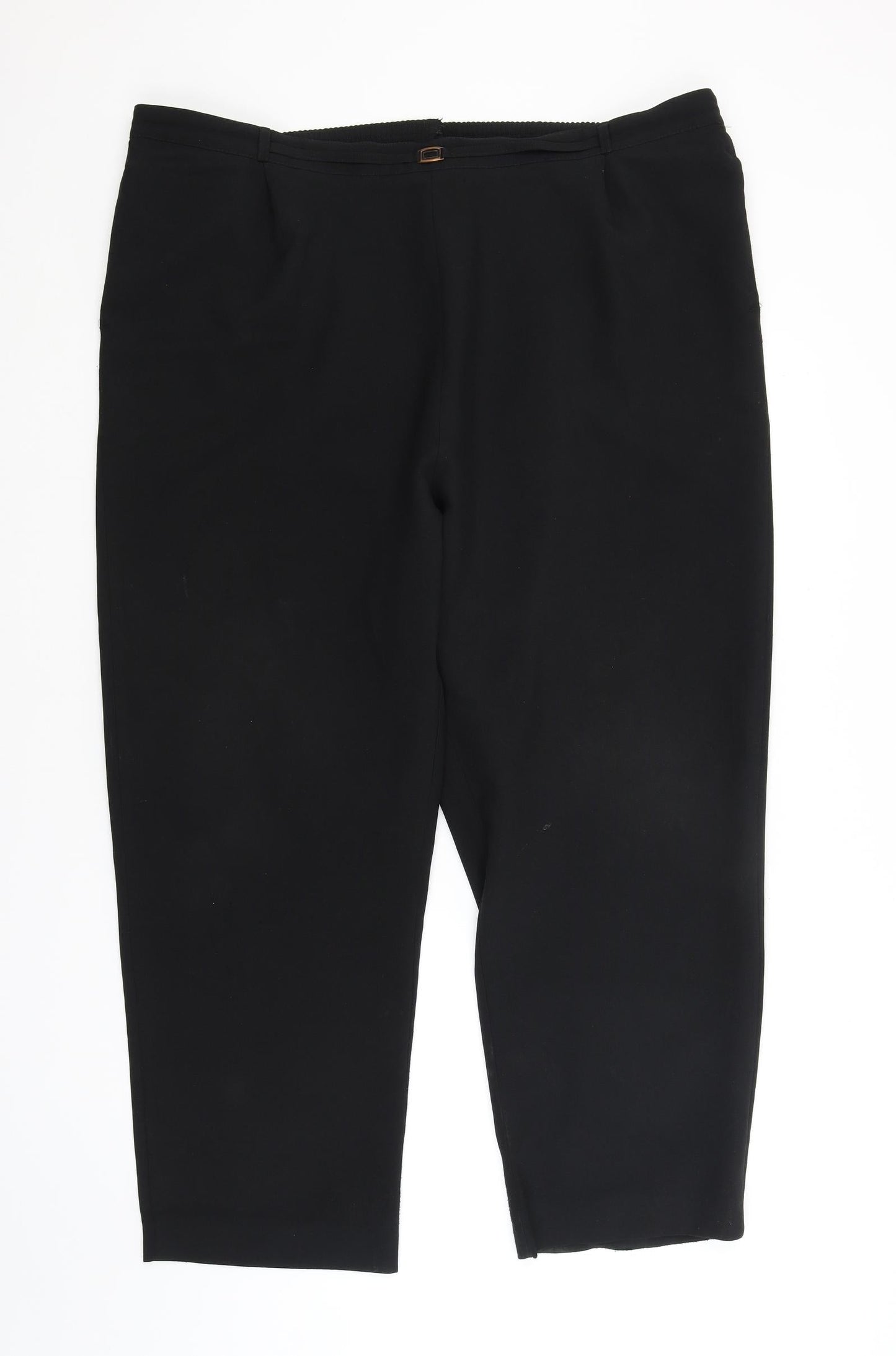 Womens UK Size 22 BM Regular Fit  Black Trousers