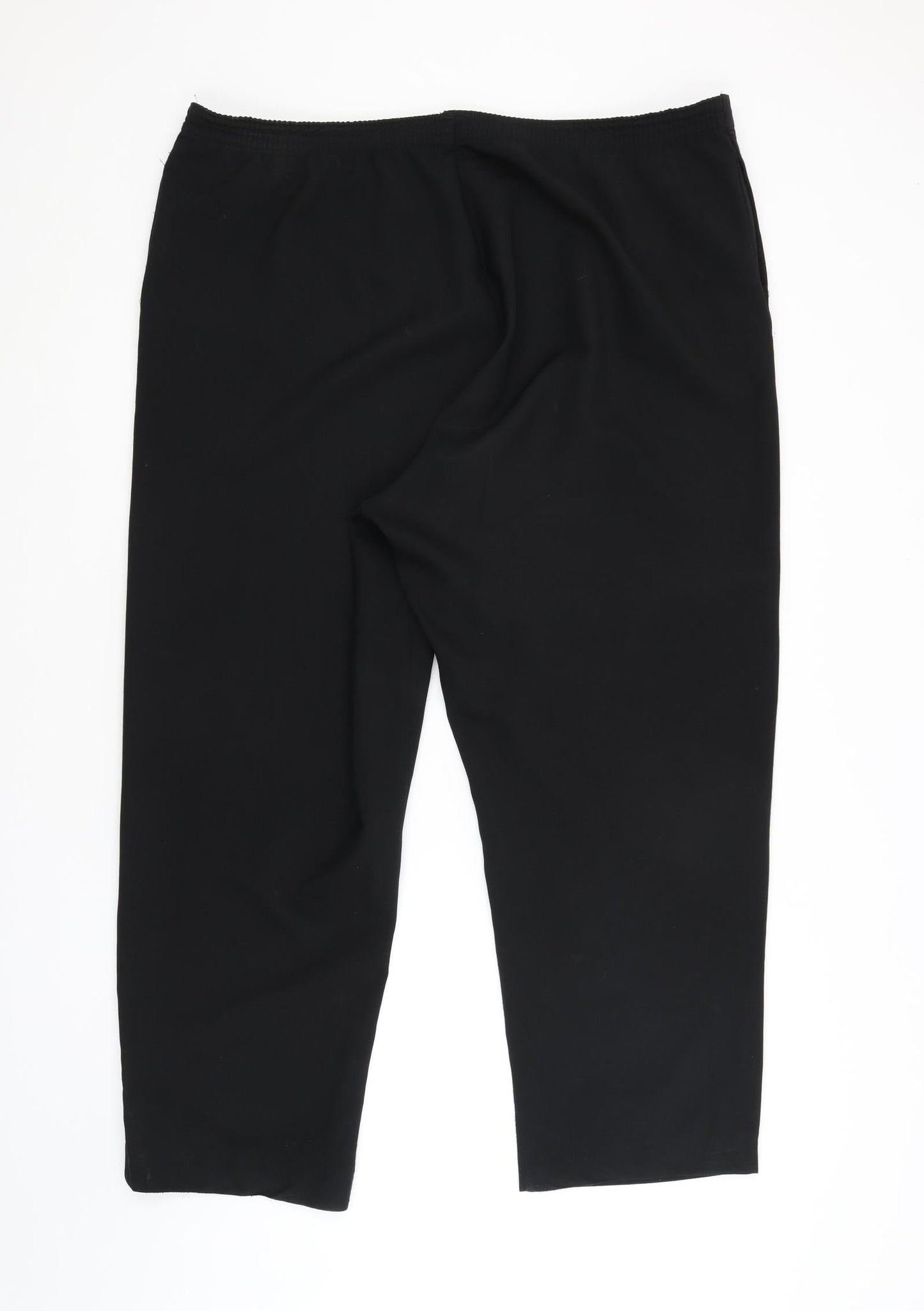 Womens UK Size 22 BM Regular Fit  Black Trousers