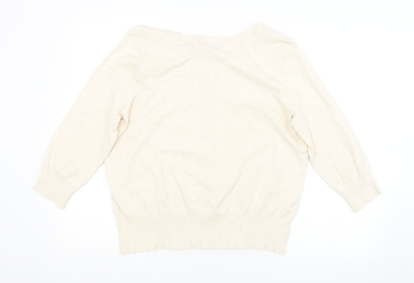Womens UK Size  M&S Beige Cardigan Jumper