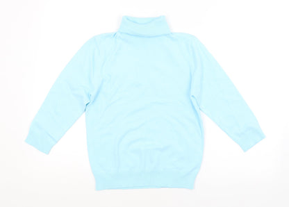 Womens UK Size M Preworn Blue Pullover Jumper