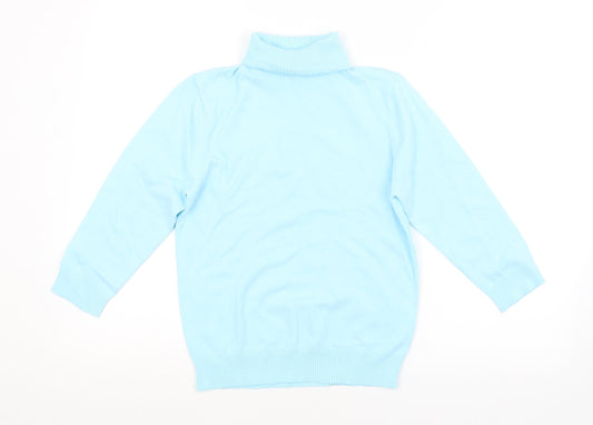 Womens UK Size M Preworn Blue Pullover Jumper