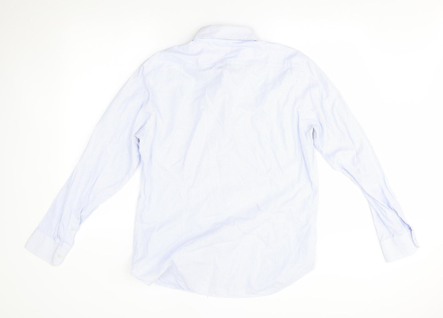 Mens UK Collar Size 17 Filangier Smart Blue  Dress Shirt