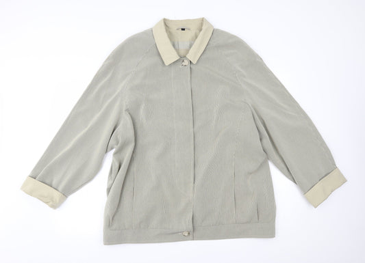 Klass Womens Green Check  Jacket  Size 18