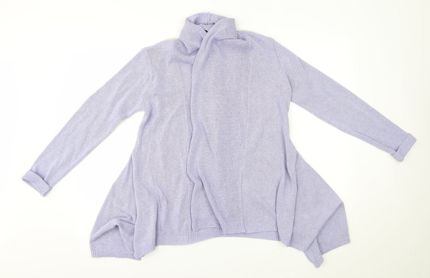 Womens UK Size 12 Papaya Purple Cardigan Jumper