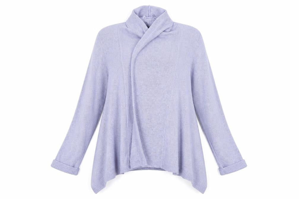 Womens UK Size 12 Papaya Purple Cardigan Jumper