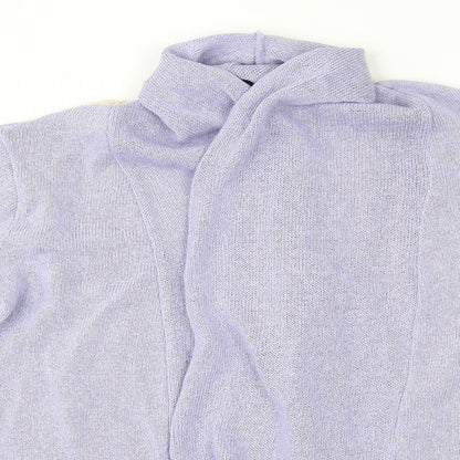Womens UK Size 12 Papaya Purple Cardigan Jumper