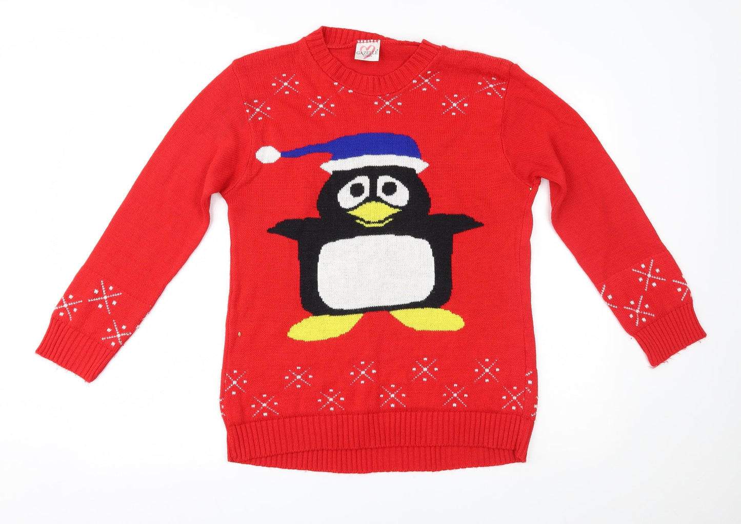 Gazelle Womens Red   Pullover Jumper One Size  - penguin