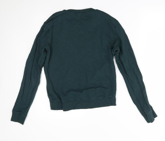 Womens UK Size XS H&M Green Pullover Jumper