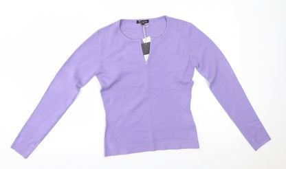 Lingara Womens Purple   Pullover Jumper Size S