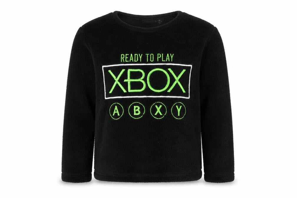 Primark Boys Black    Pyjama Top Size 7-8 Years  - xbox, loungewear