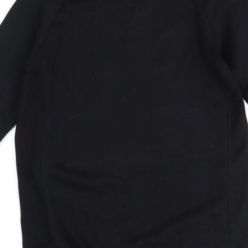 F&F Girls Black   Tunic Jumper Size 10-11 Years  - unicorn