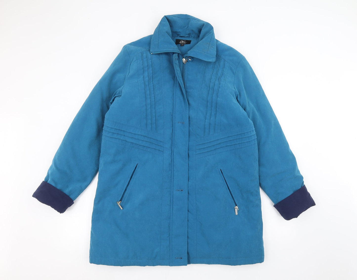 Womens UK Size 12 JBC Blue Overcoat