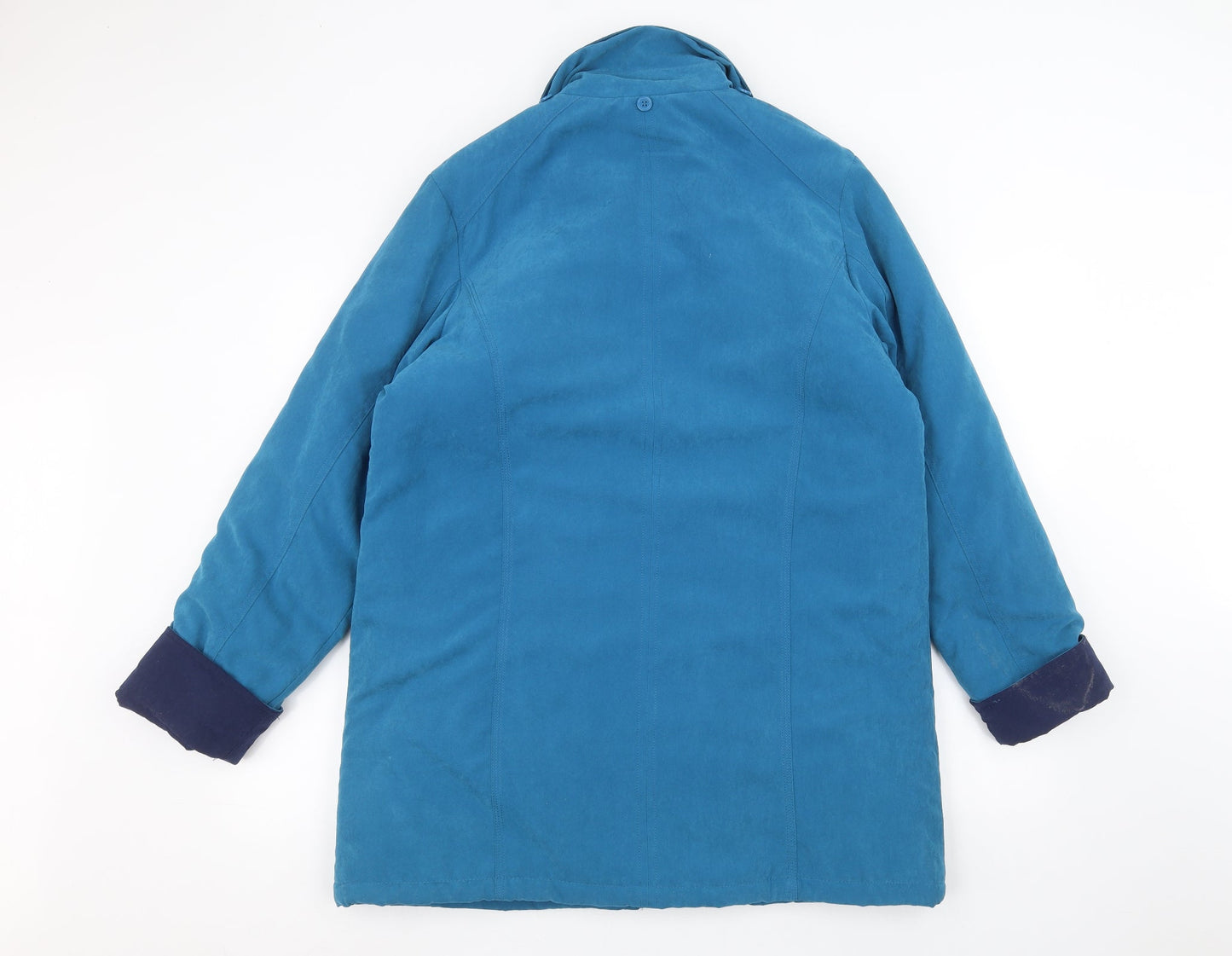 Womens UK Size 12 JBC Blue Overcoat