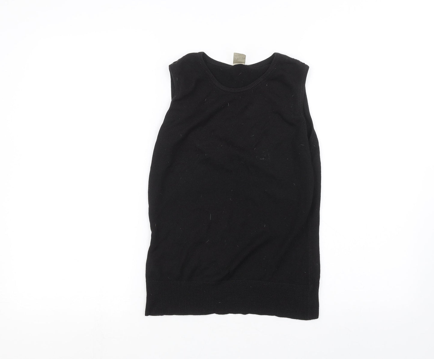 Womens UK Size 10 Preworn Black Basic Tank