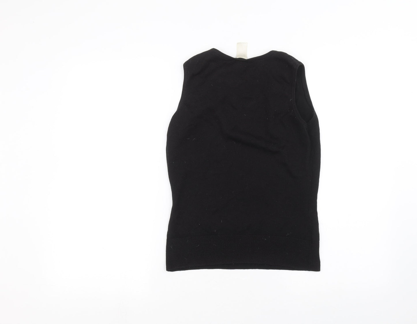 Womens UK Size 10 Preworn Black Basic Tank