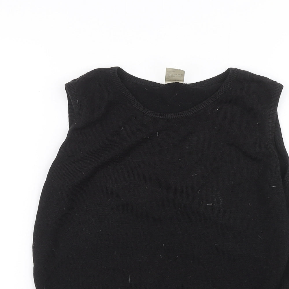 Womens UK Size 10 Preworn Black Basic Tank