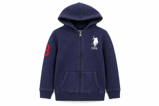 US Polo Assn. Girls Blue   Full Zip Hoodie Size 9-10 Years