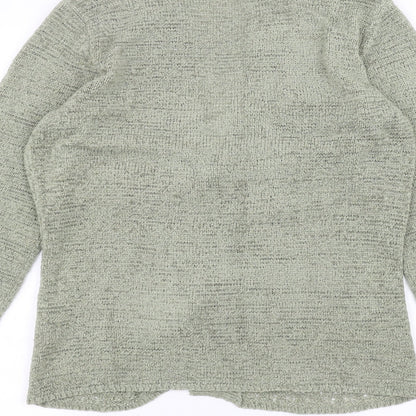 Womens UK Size S BM Green Cardigan Jumper