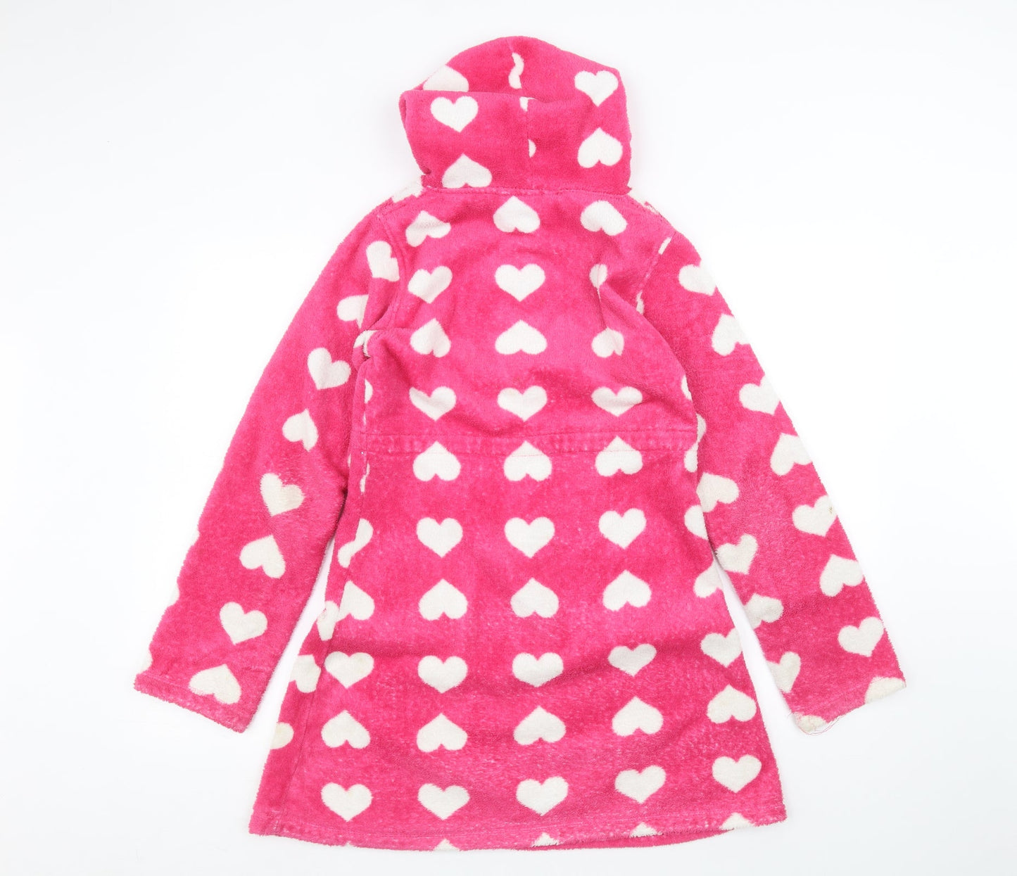 E-vie Womens Pink Polka Dot  Full Zip Hoodie Size 8