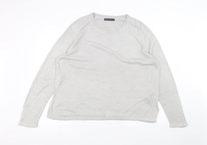 Womens UK Size 20 Marks and Spencer Grey Basic T-Shirt