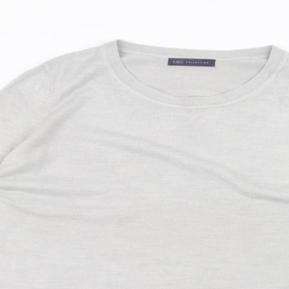 Womens UK Size 20 Marks and Spencer Grey Basic T-Shirt
