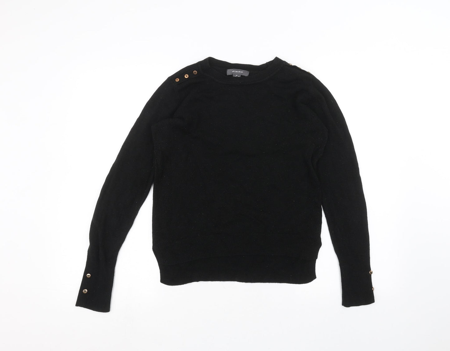 Primark Womens Black   Pullover Jumper Size XS