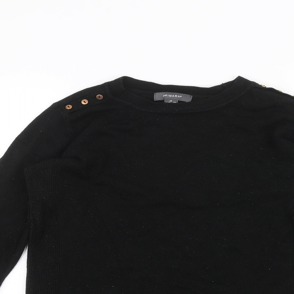 Primark Womens Black   Pullover Jumper Size XS