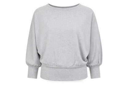 Womens UK Size S New Look Grey Basic T-Shirt