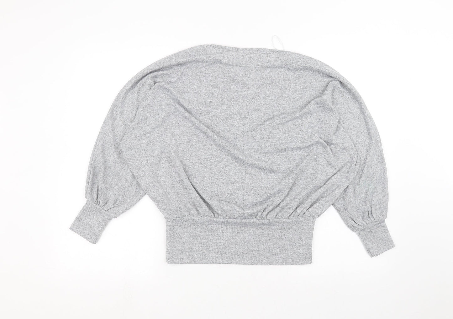 Womens UK Size S New Look Grey Basic T-Shirt