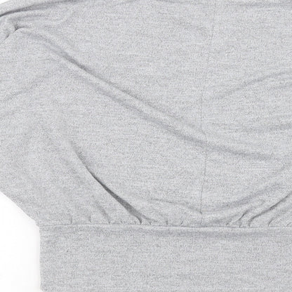 Womens UK Size S New Look Grey Basic T-Shirt