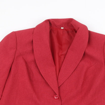 Womens UK Size 14 EWM Red Jacket