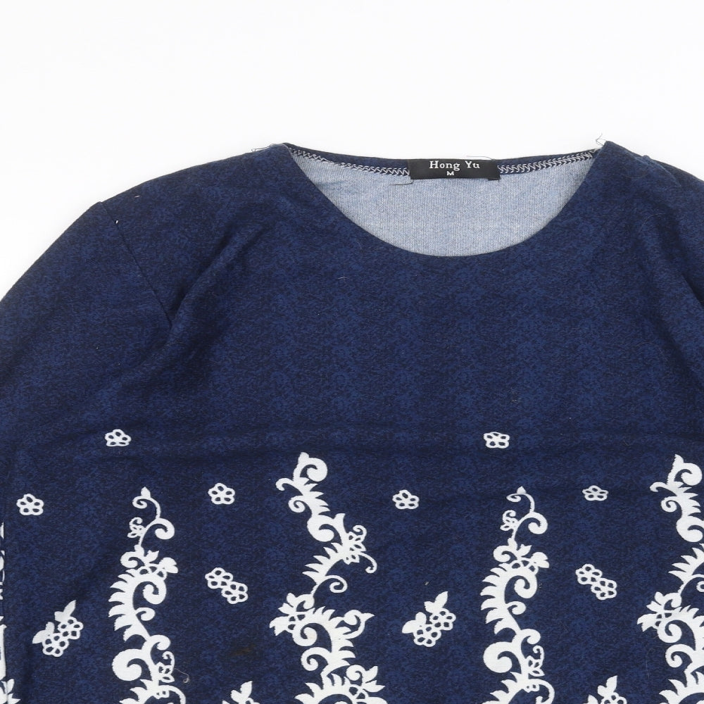 Hong Yu Womens Blue   Basic T-Shirt Size M