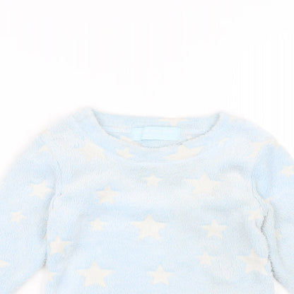 Glow in the dark Girls Blue   Pullover Jumper Size 2-3 Years  - Glow in the dark