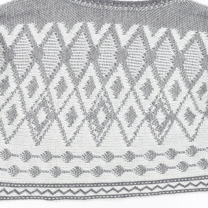 Womens UK Size M Papaya Grey Pullover Jumper