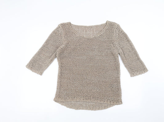 Womens UK Size M NEXT Brown Pullover Jumper