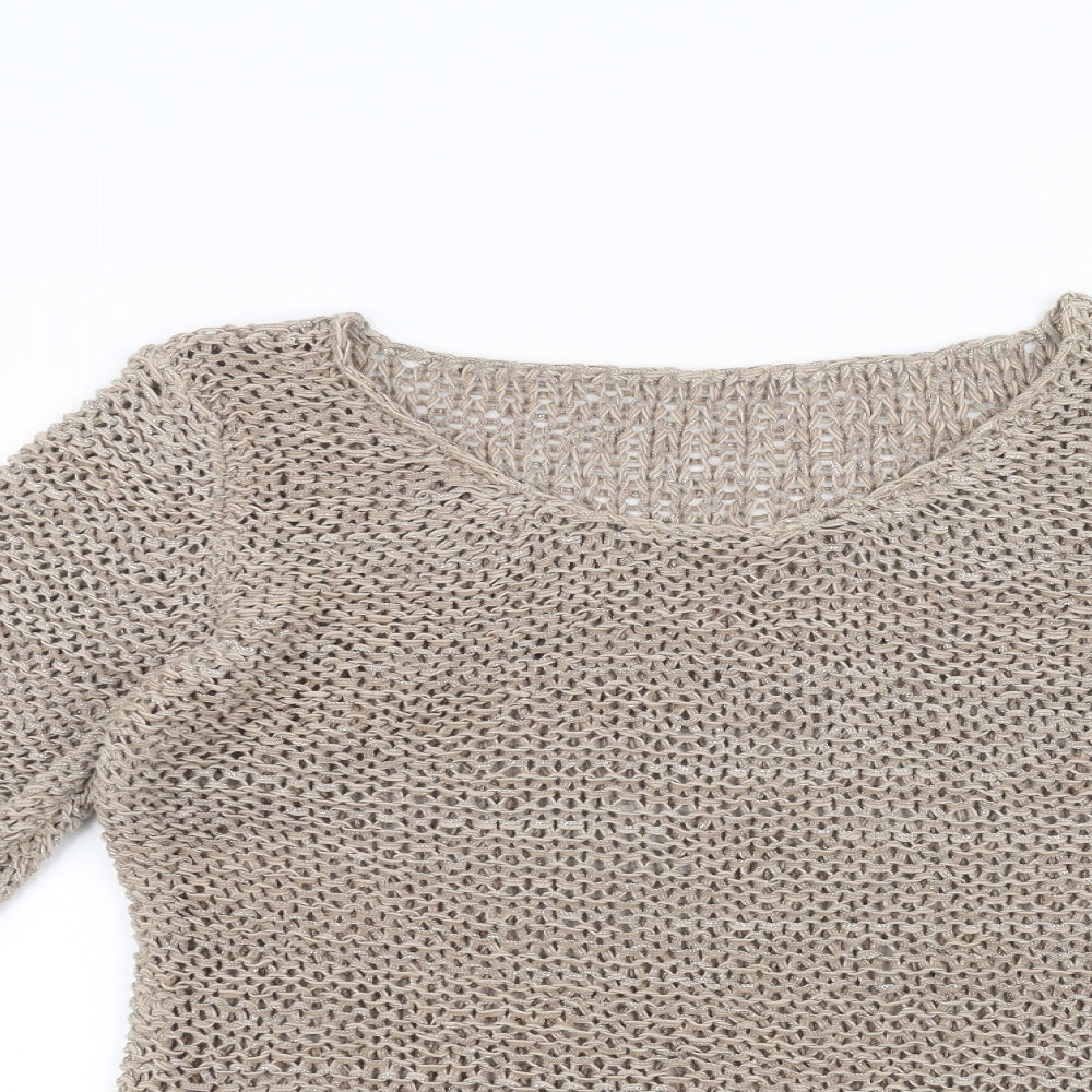 Womens UK Size M NEXT Brown Pullover Jumper