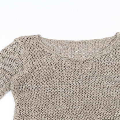 Womens UK Size M NEXT Brown Pullover Jumper